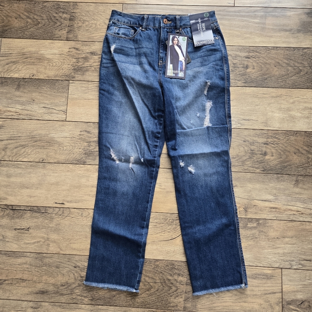 Soundstyle Hope Slim Straight Ankle High Rise Nwt Womens Size 4 Jeans